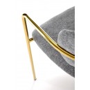 Стул HALMAR K537 серый/золотой